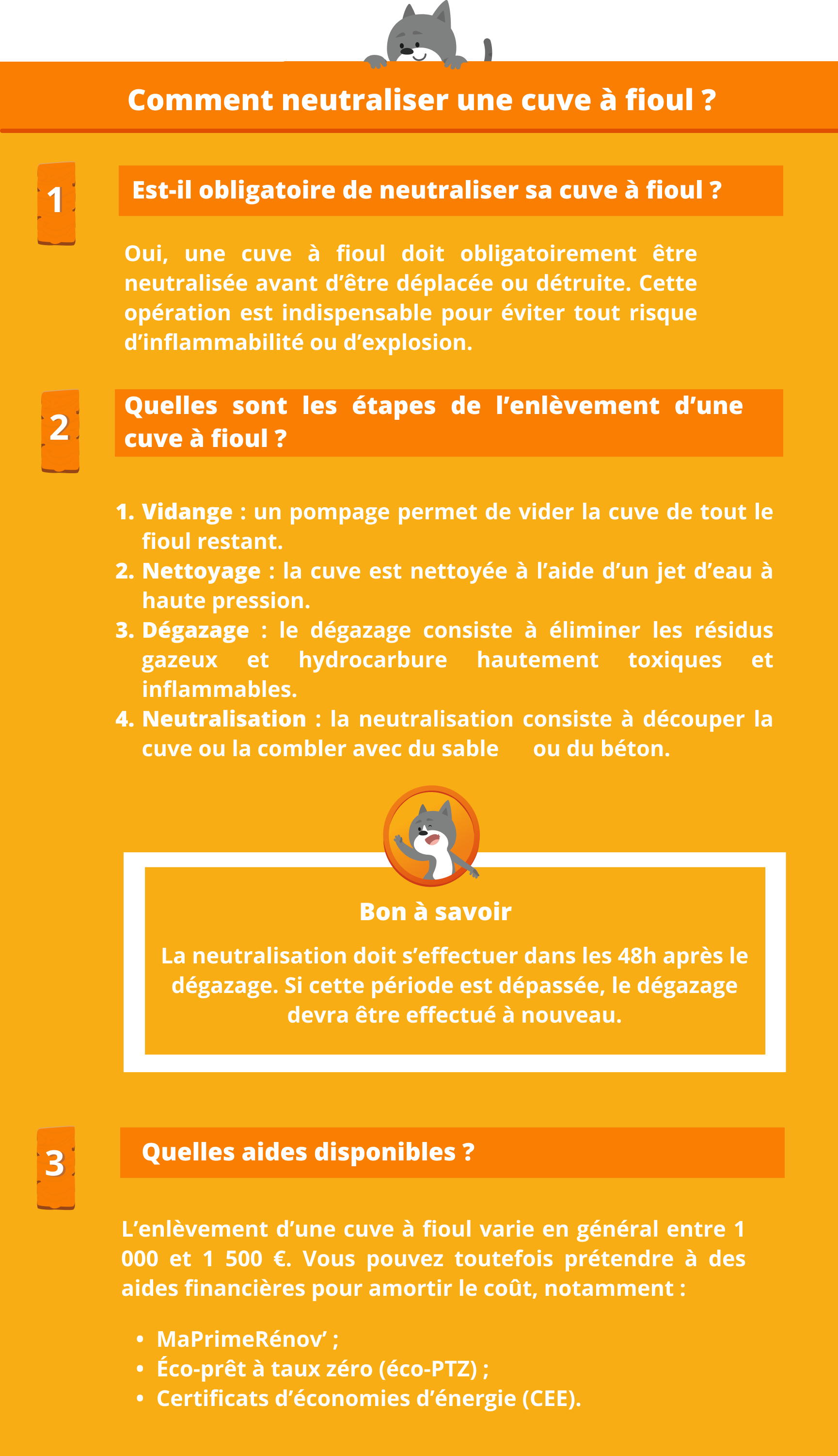 Cuve à fioul neutralisation, dégazage et aides — free download
